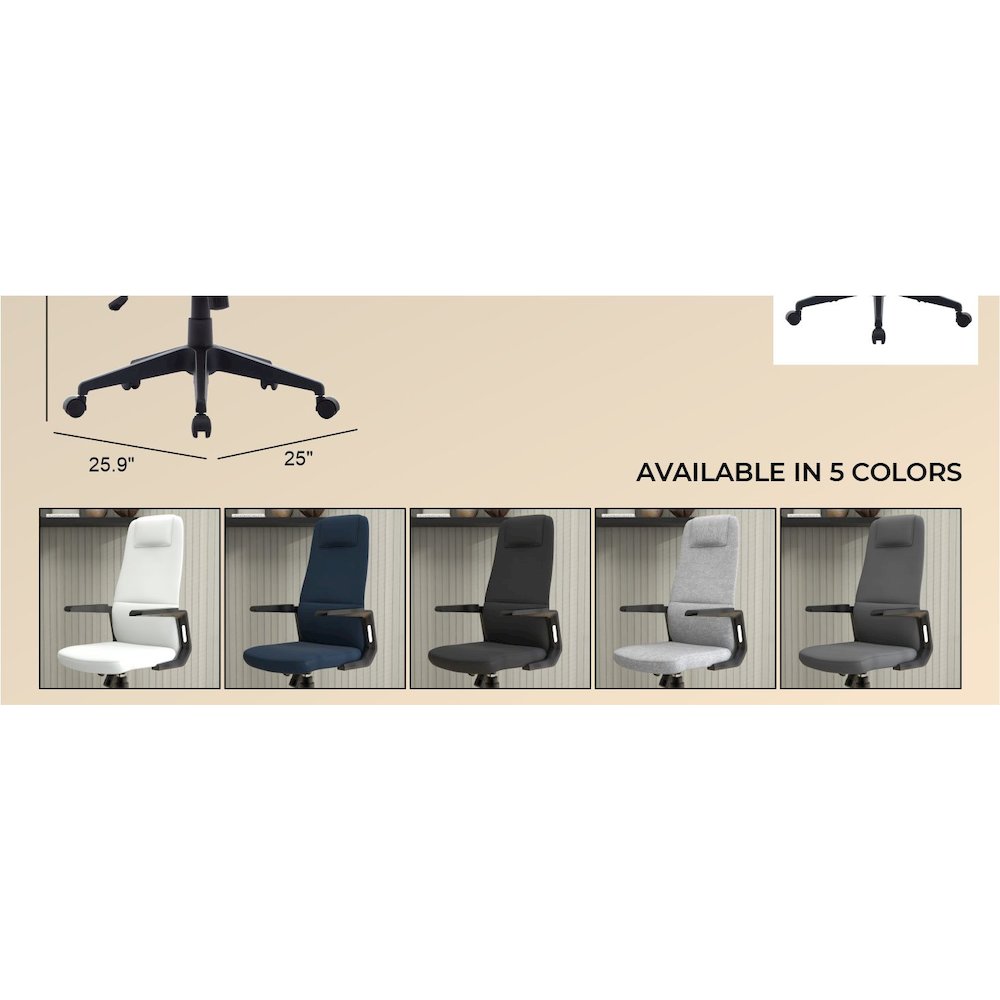 Nexa Collection Modern Office Chair In White