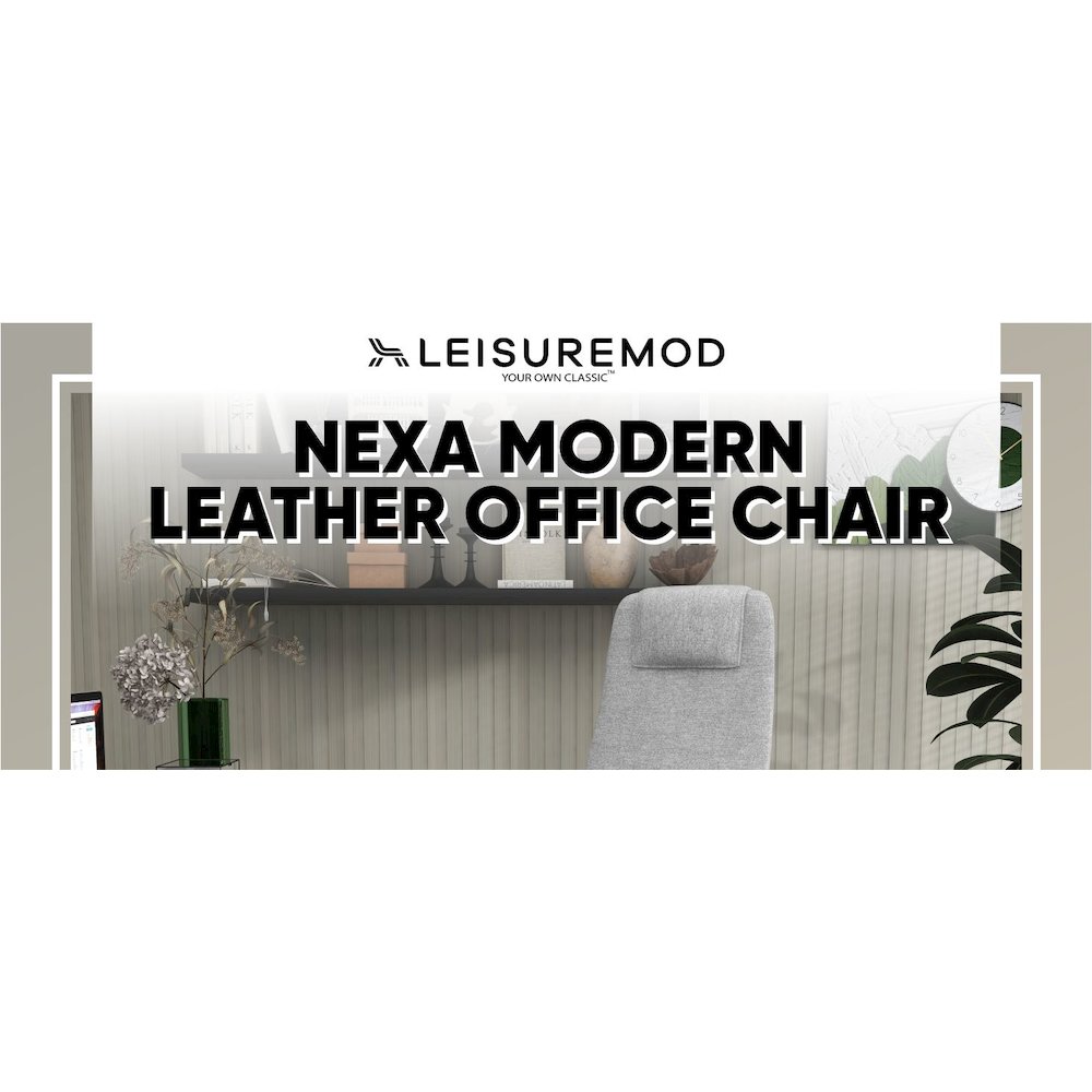 Nexa Collection Modern Office Chair In Grey Fabric