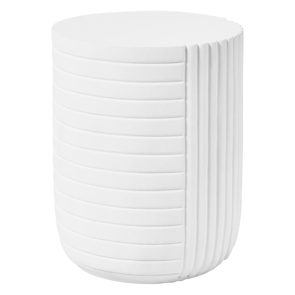 Modern Side End Table Trove Series In White