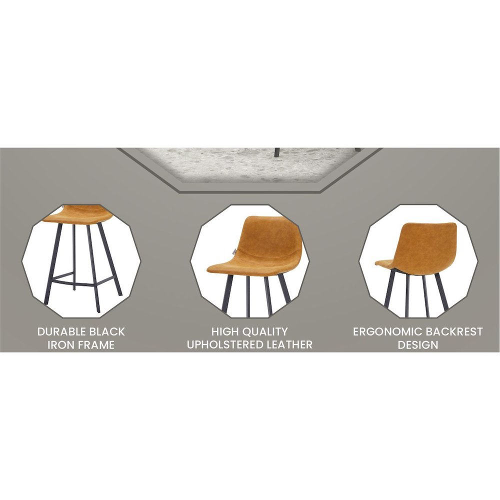 Elland - Counter stool -Light Brown