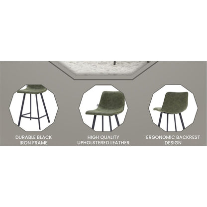 Elland - Counter stool - Olive Green