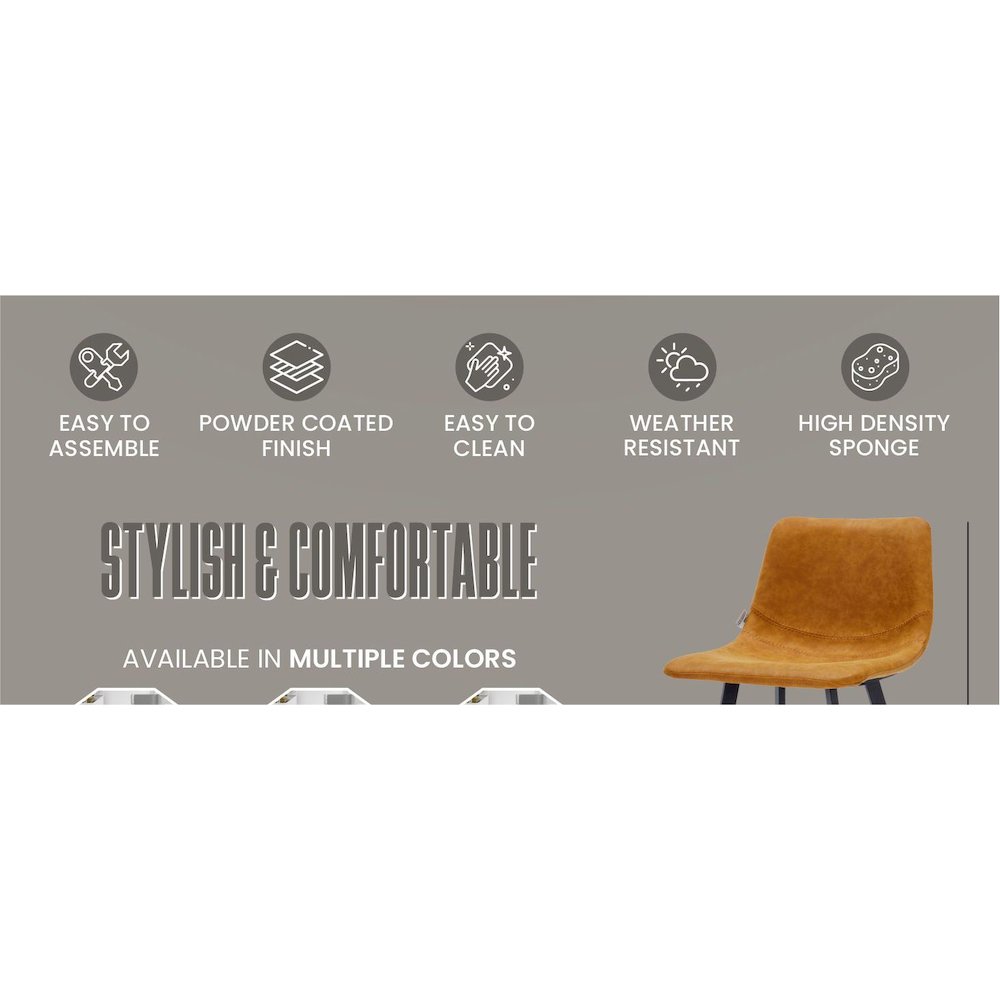 Elland - Counter stool -Light Brown