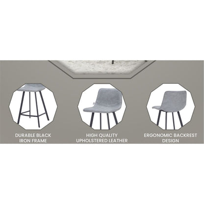 Elland - Counter stool -Light Grey