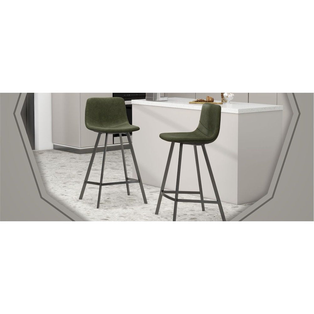 Elland - Counter stool - Olive Green