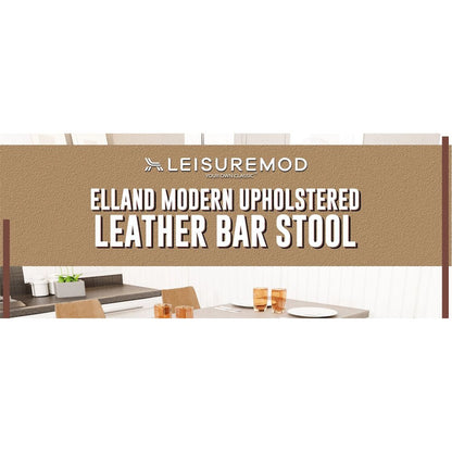 Elland - Bar stool - Light Brown - White Base