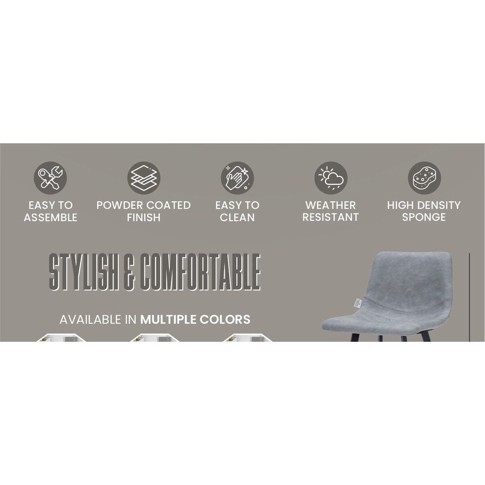 Elland - Counter stool -Light Grey