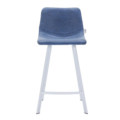 Elland - Counter stool - Peacock Blue - White Base