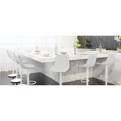 Tilbury - Bar stool -White base- Light Grey