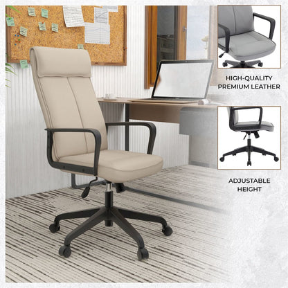 Aiaria Collection Modern Office Chair In Tan