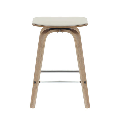 Wooden Counter Stool in Light Grey