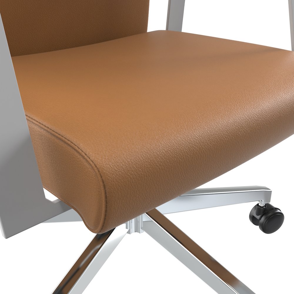 Aleen High-Back Office Chair in Acorn Brown