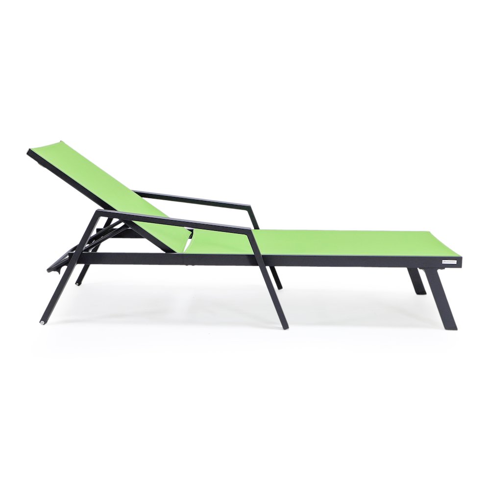 Marlin Patio Chaise Lounge Chair in Green