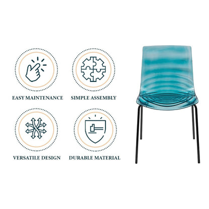 Astor Water Ripple Design Dining Chair