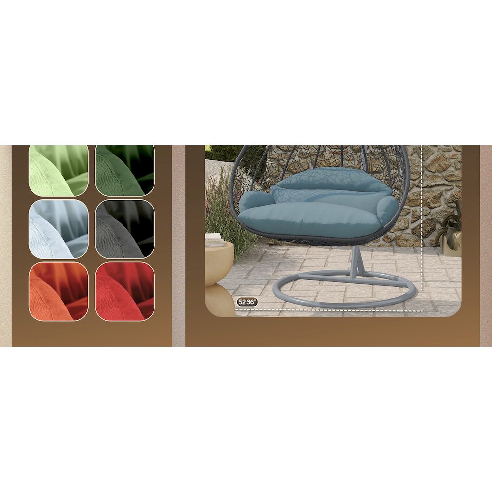 Recluse Collection Modern Outdoor Swing Chair