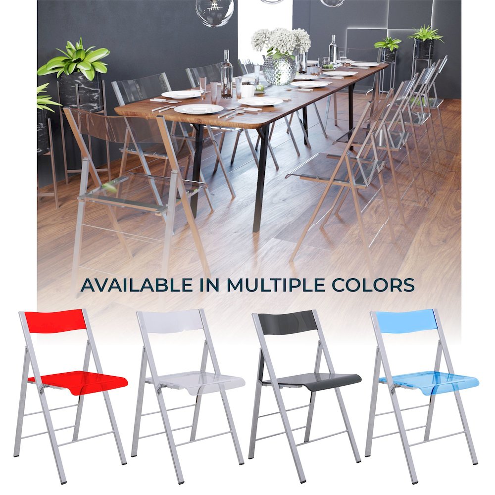 Menno Modern Acrylic Folding Chair