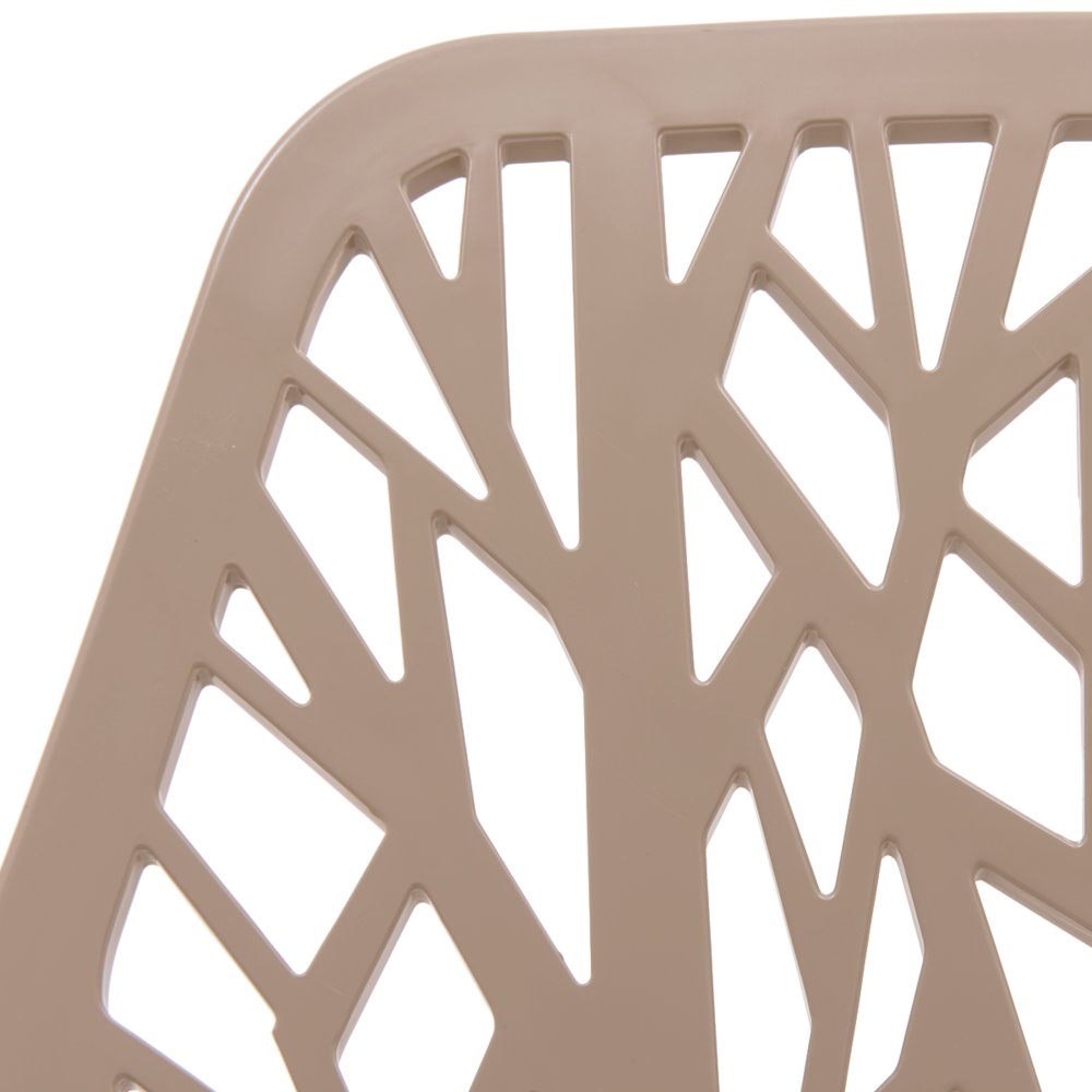 Modern Asbury Dining Chair w/ Chromed Legs