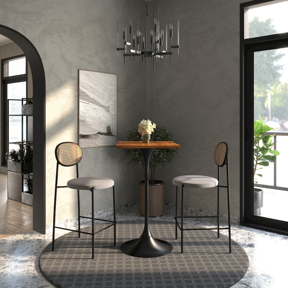 Verve Collection 24 Square Top Bar Height Table