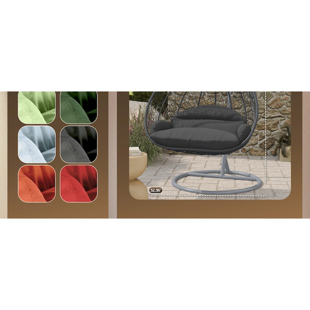 Recluse Collection Modern Outdoor Swing Chair