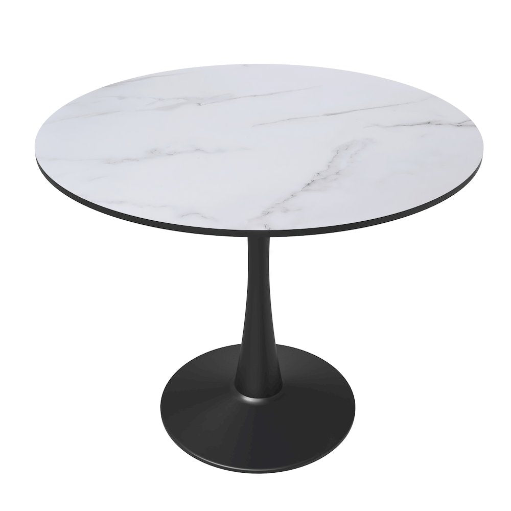 Bristol Mid-Century Modern Round Dining Table