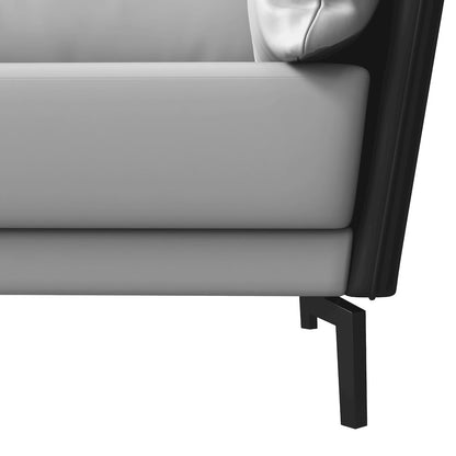 Luxify Collection Three Seater Sofa in Black/Grey
