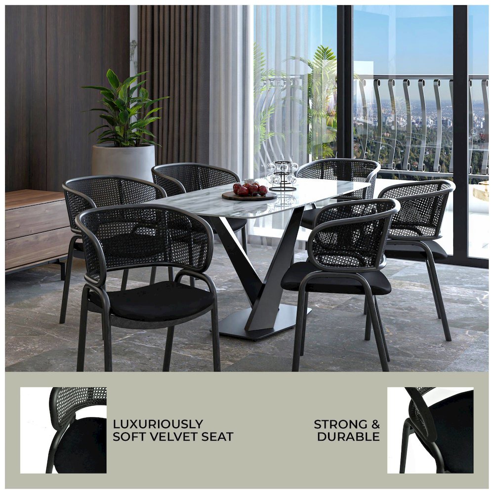 Ervilla Dining Armchair Set of 4
