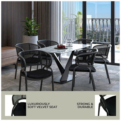 Ervilla Dining Armchair Set of 4