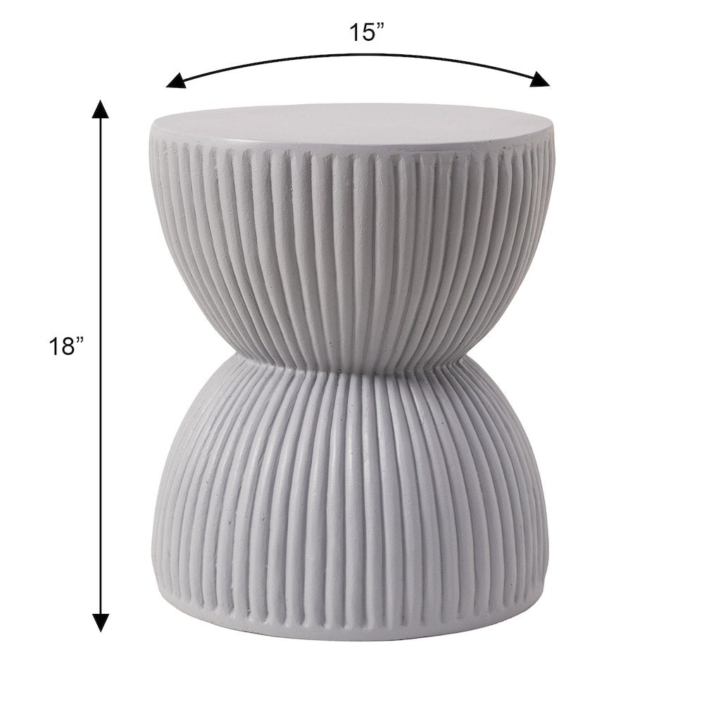 Modern Side End Table Spire Series In Grey