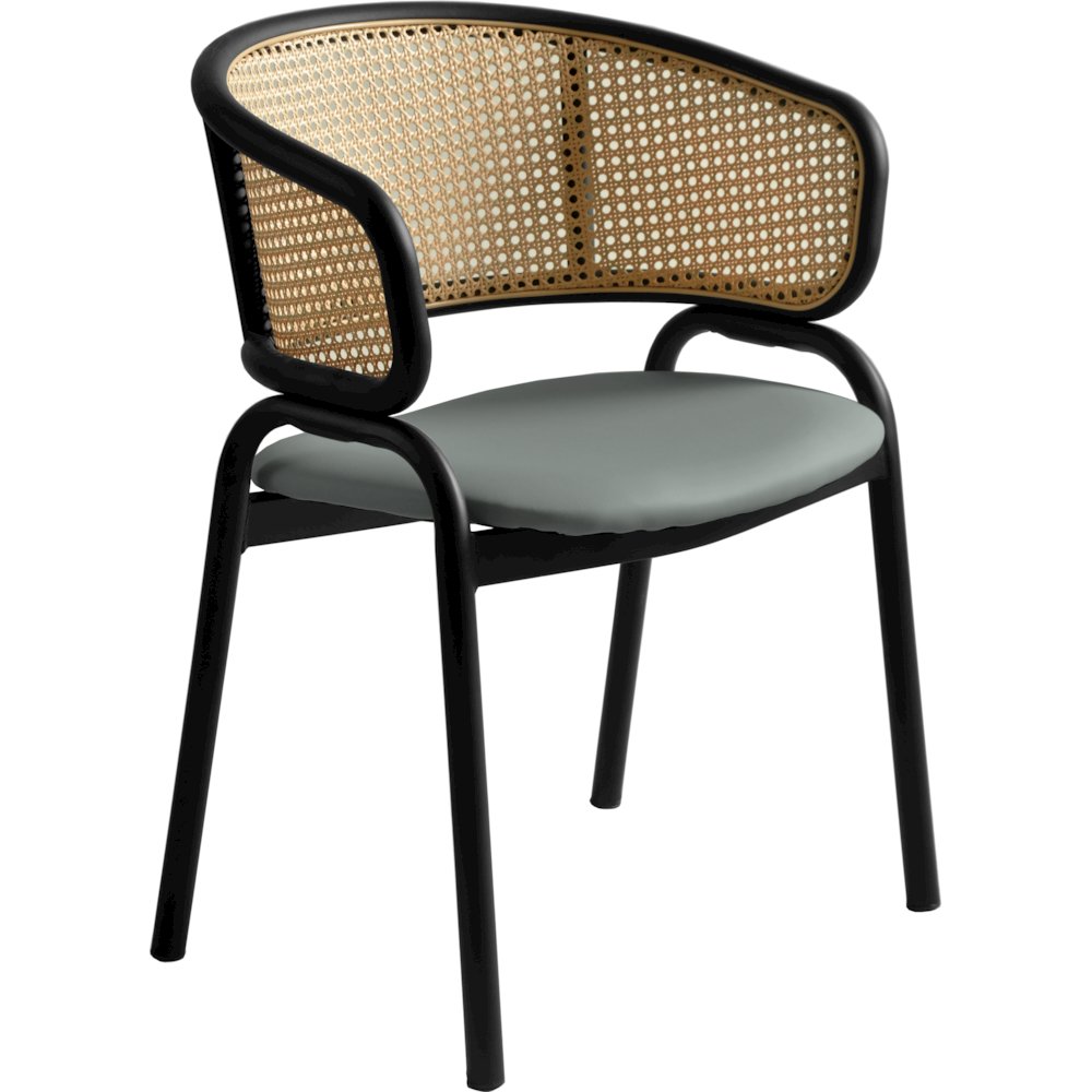 Ervilla - Dining Chair - Grey Leather