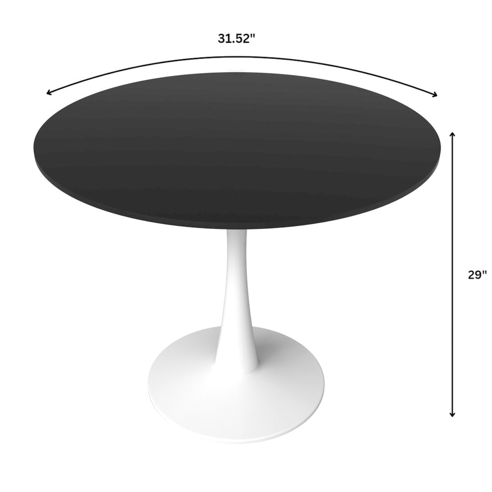 Bristol Mid-Century Modern Round Dining Table