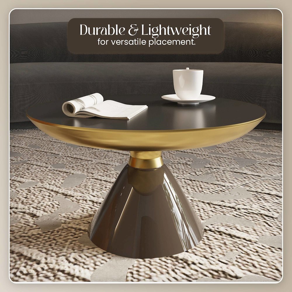 Hyalus Collection Glass Coffee table in Smoke