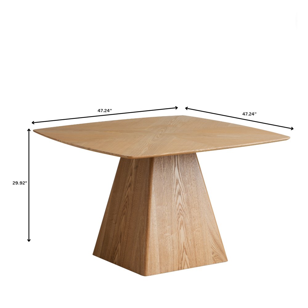 5-Piece Dining Set in Walnut/Light Brown Velvet