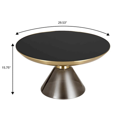 Hyalus Collection Glass Coffee table in Smoke