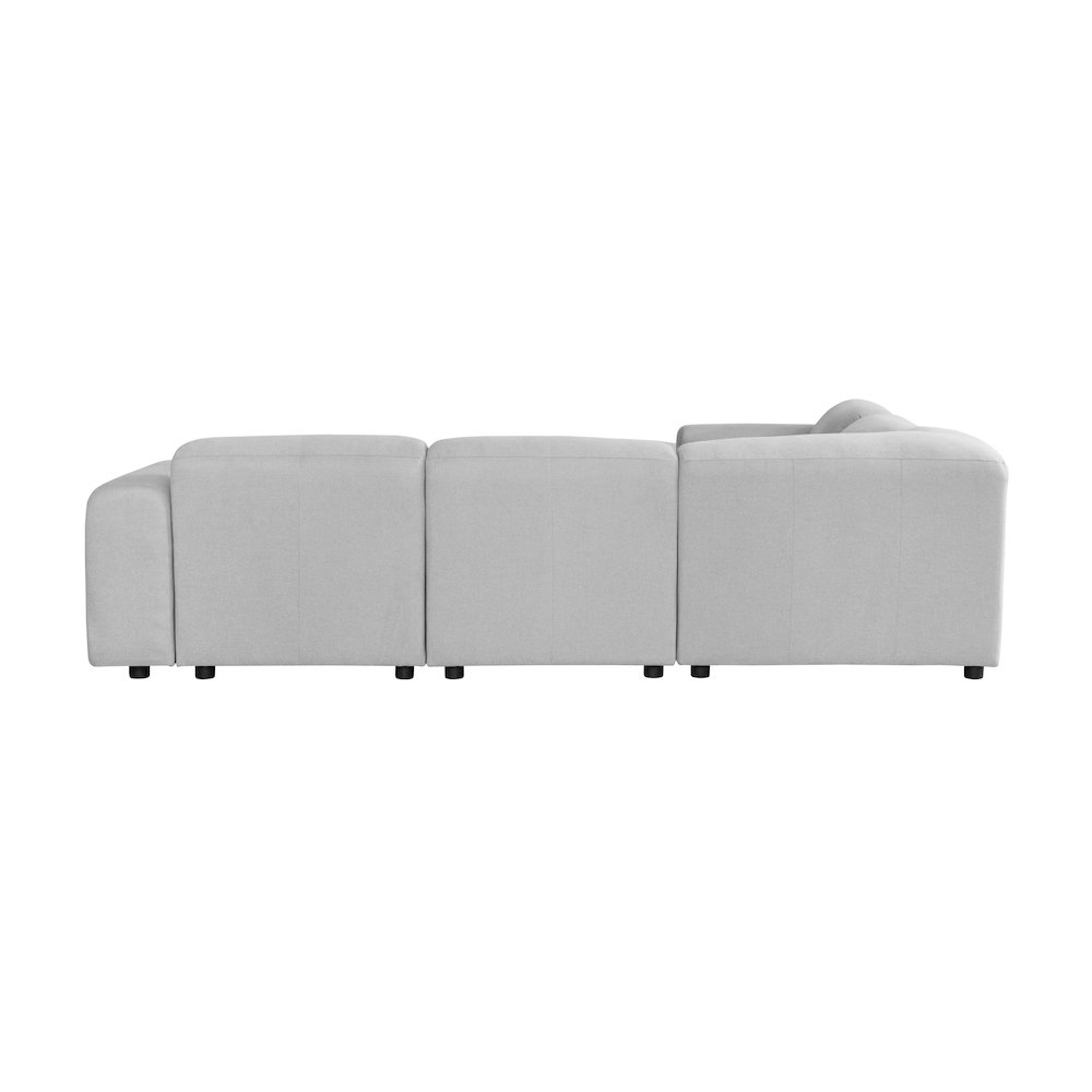 Whisper 6-Seater Conversation Set with Ottoman in Taupe