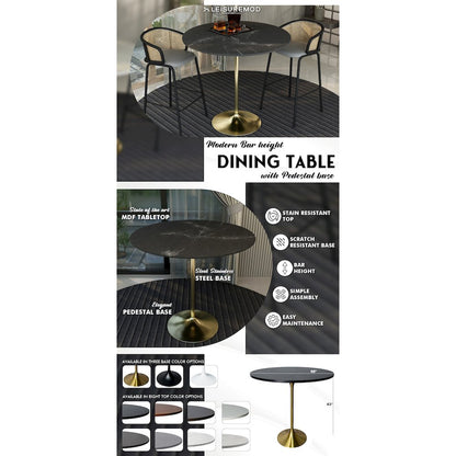 Verve Collection Modern Bar Height Table