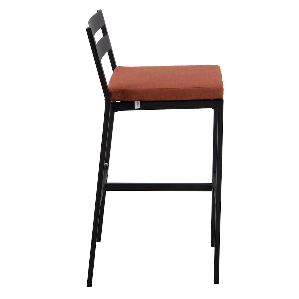 Chelsea Collection Modern Aluminum Outdoor Bar Chair Set of 4