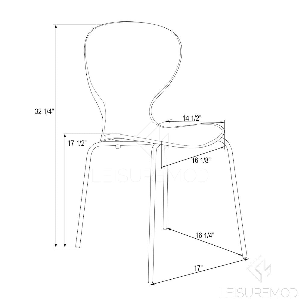 Modern Oyster Transparent Side Chair in Black Base set of 4