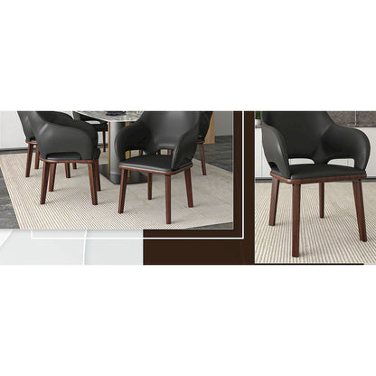 Vivara Collection Modern Dining Chair in Dark Grey
