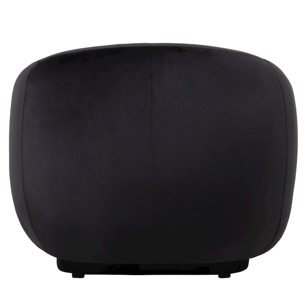 Faze Collection Modern Single Seater Sofa in Black Velvet
