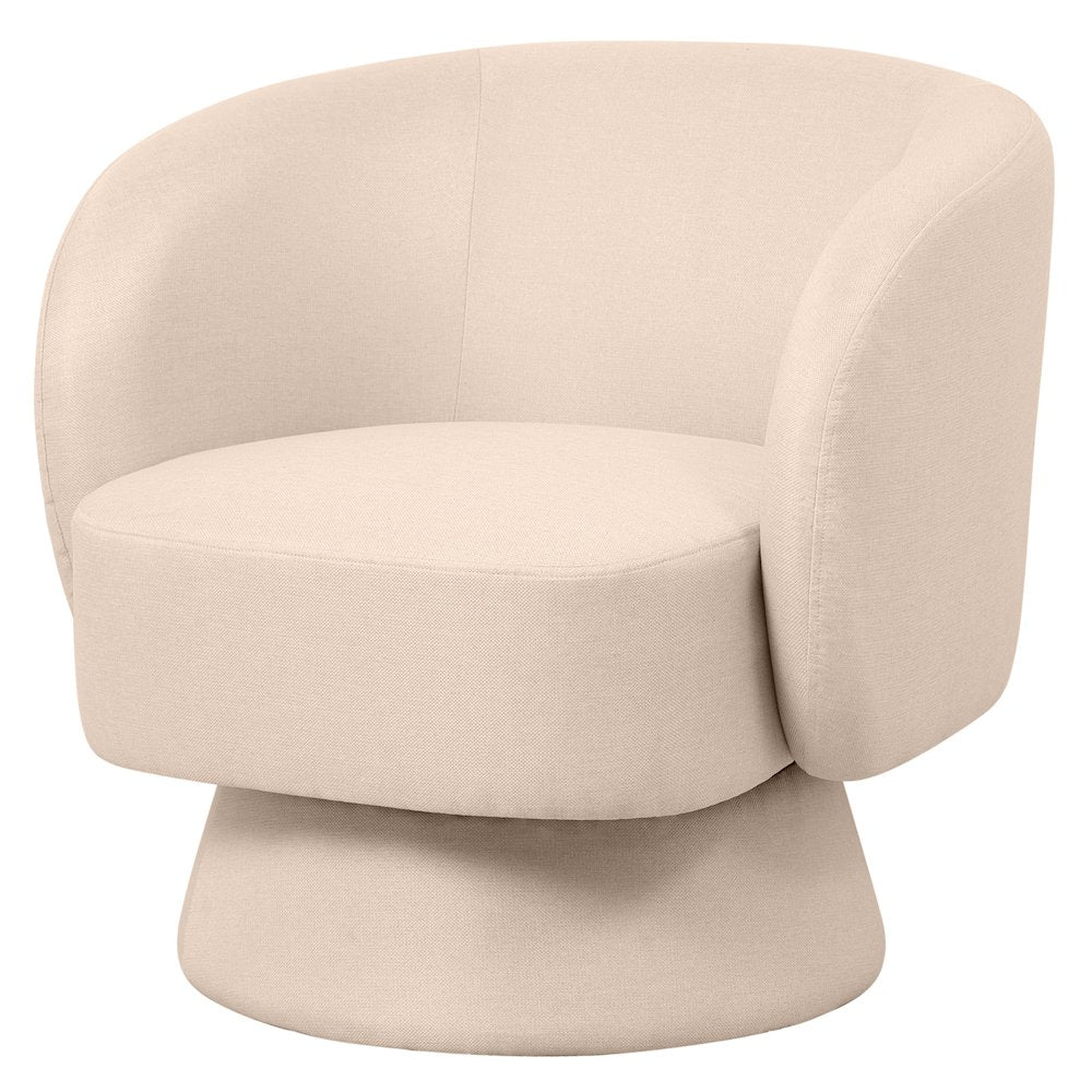 Raze Collection Modern Accent Chair in Oatmean Linen