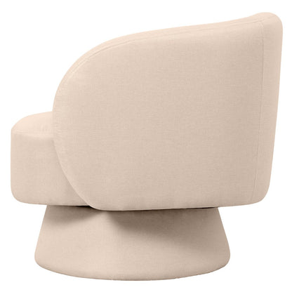 Raze Collection Modern Accent Chair in Oatmean Linen