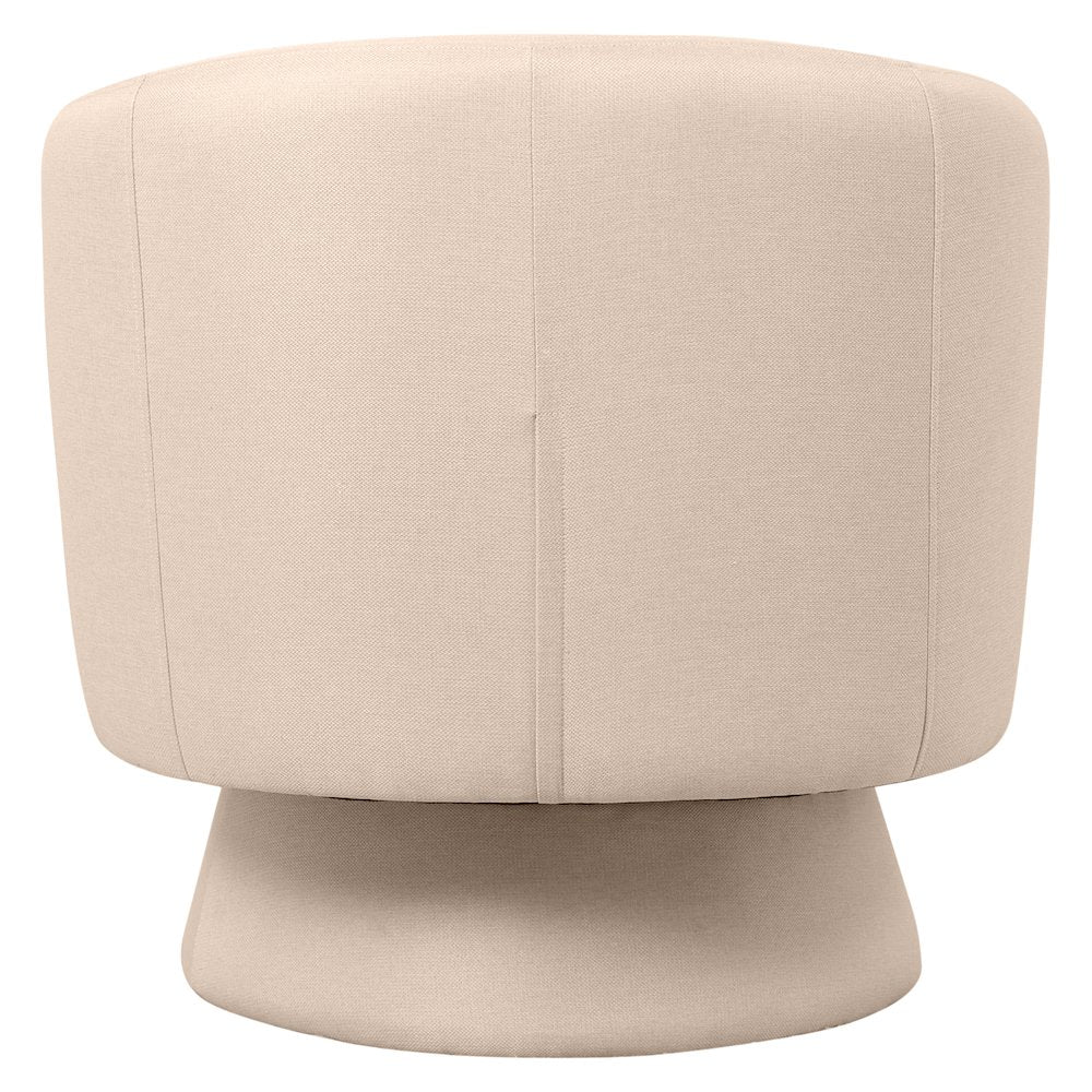 Raze Collection Modern Accent Chair in Oatmean Linen