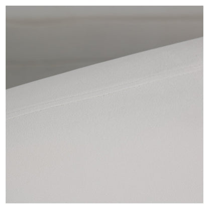 Zuno Collection Modern Single Seater Sofa in White Velvet