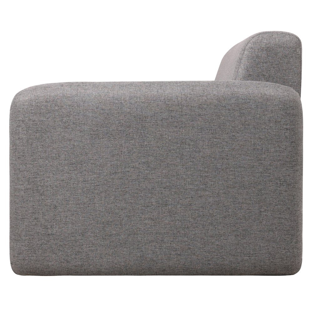 Nyta Collection Modern Accent Chair in Grey Linen