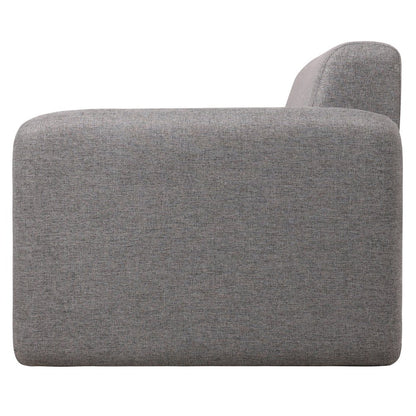 Nyta Collection Modern Accent Chair in Grey Linen