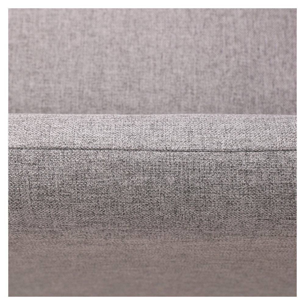 Nyta Collection Modern Accent Chair in Grey Linen