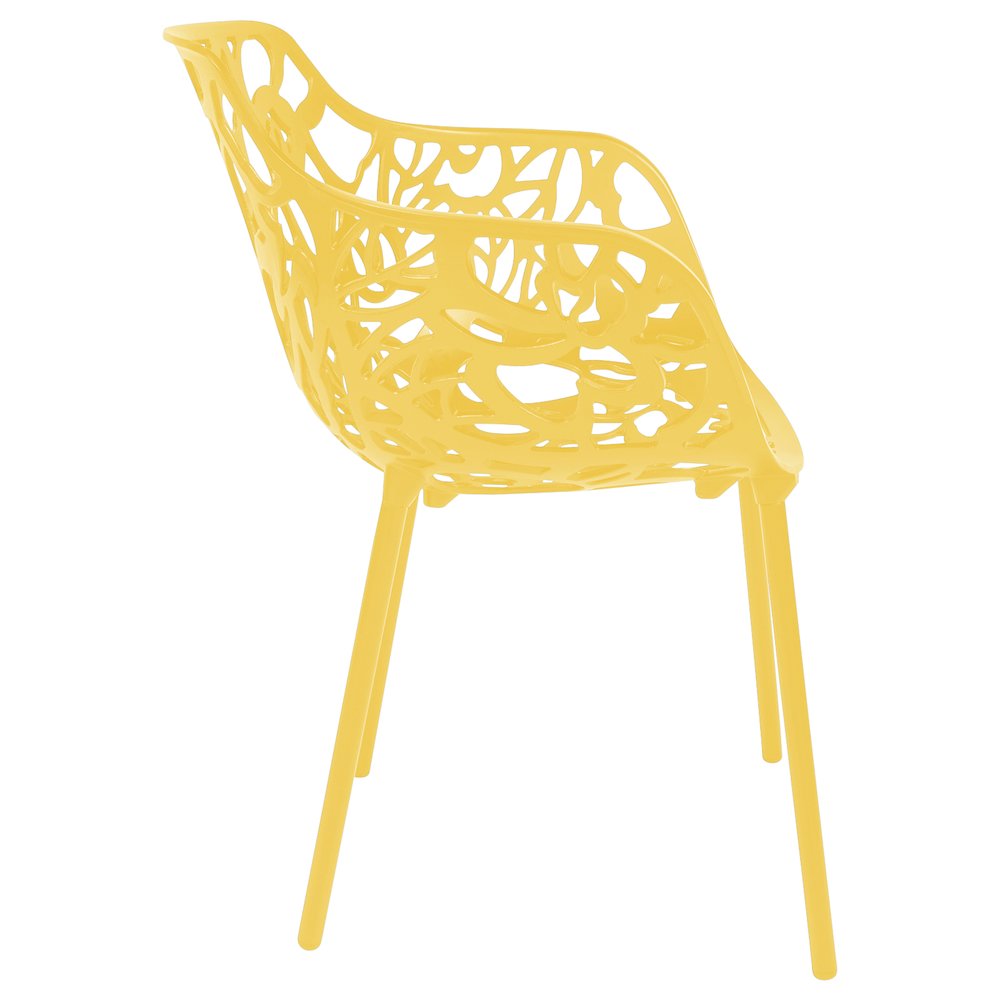Modern Devon Aluminum Armchair, Set of 4