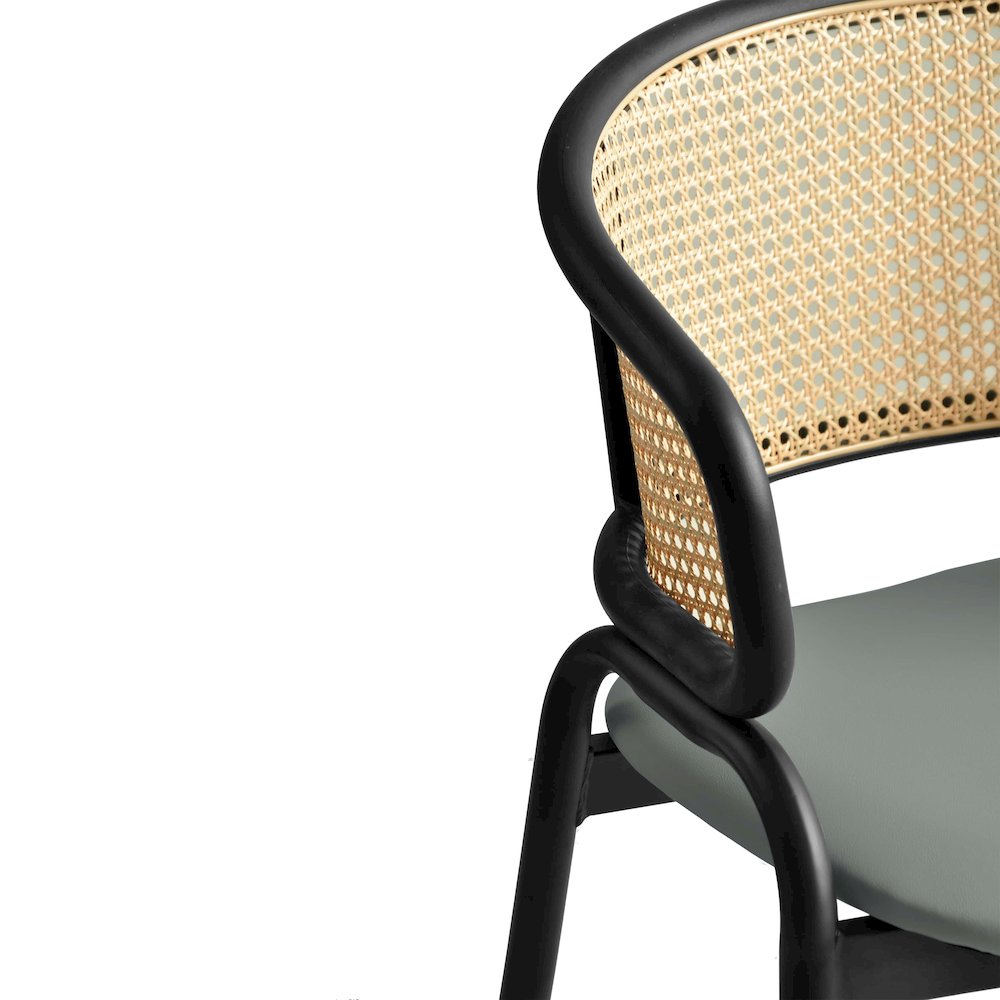 Ervilla - Dining Chair - Grey Leather
