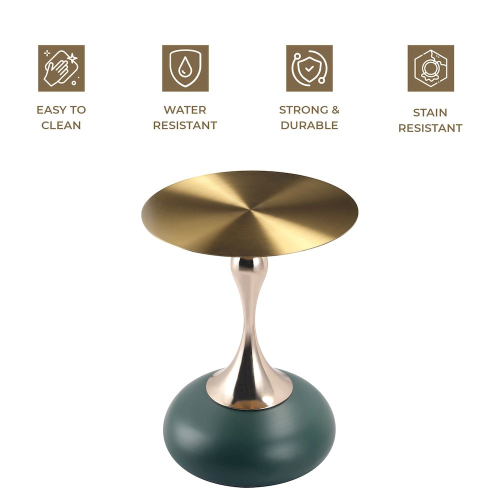 Savoy Collection Modern End Table In Green