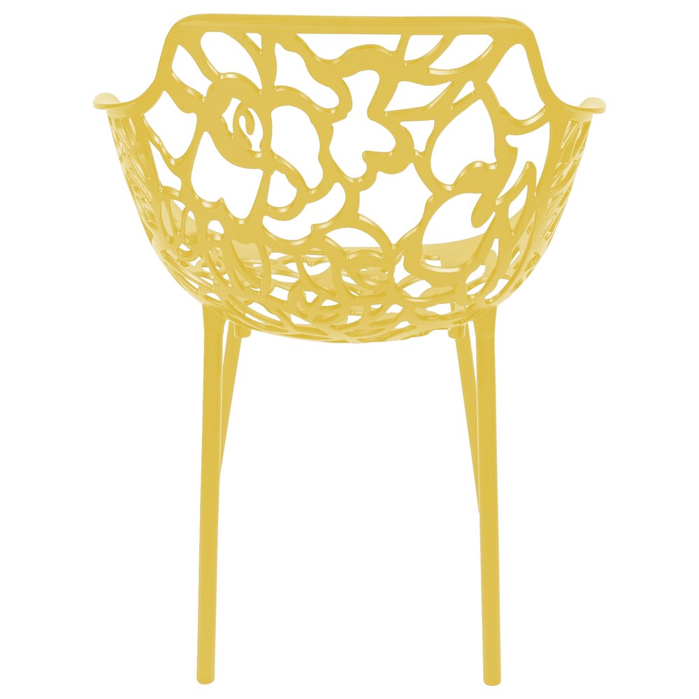 Modern Devon Aluminum Armchair, Set of 4