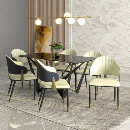 Aria Series Modern Dining Chair in Blue